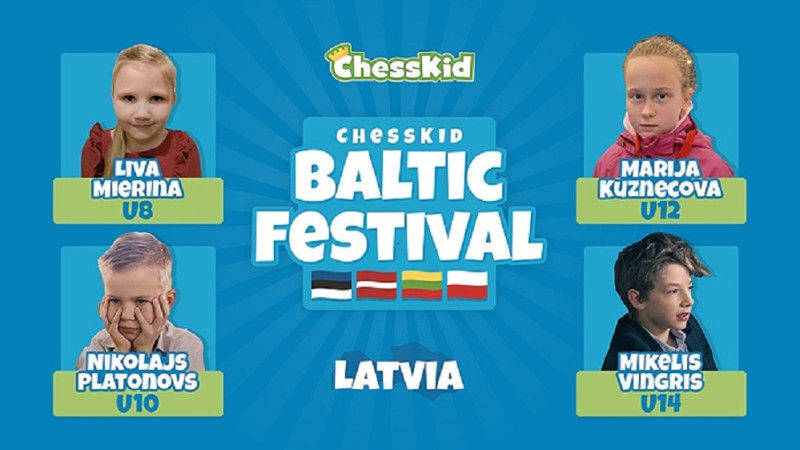 Latvijas komanda uzvar Baltijas šaha festivālā ''ChessKid'' un tiek nākamajā kārtā