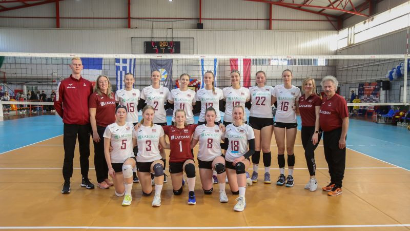 Latvijas U19 izlases volejbolistes zaudē pirmajā Eiropas čempionāta kvalifikācijas spēlē