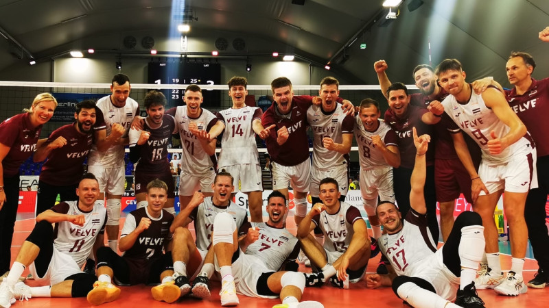 Ar uzvaru četros setos Latvijas volejbola izlase sāk EČ kvalifikāciju