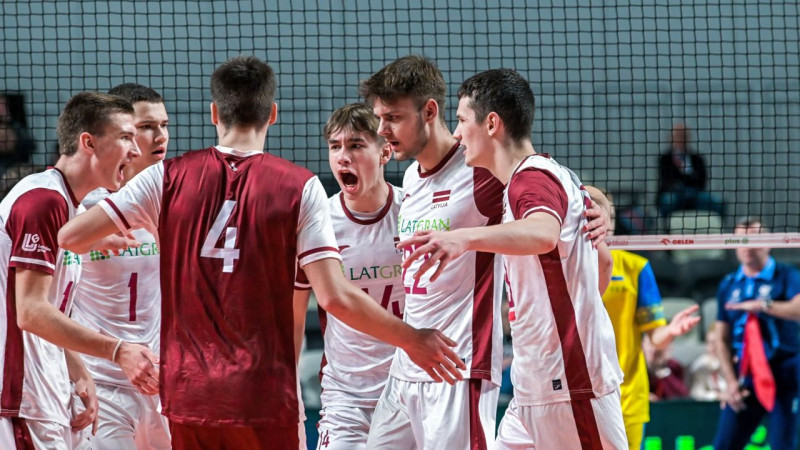 Latvijas U20 volejbolistiem bronzas godalgas Austrumeiropas zonas turnīrā