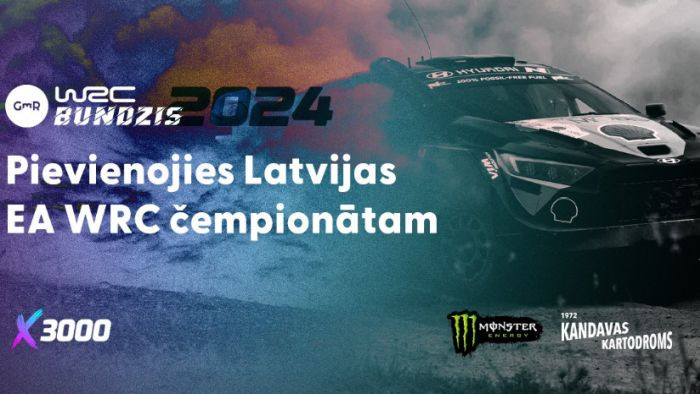 Reģistrācija Latvijas EA WRC rallija čempionātam "X3000 GMR Bundzis" ir atvērta