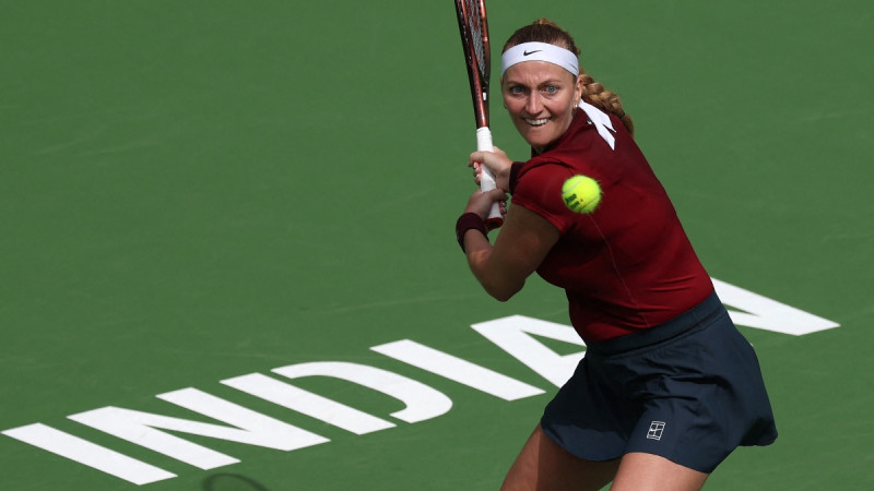 Jaunā māmiņa Kvitova piekāpjas arī Indianvelsas "WTA 1000" ievadā