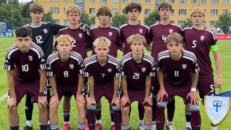 Latvijas U17 futbolisti Baltijas kausa izcīņu iesāk ar somu pārspēšanu