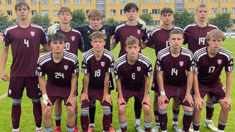 Latvijas U17 valstsvienība Baltijas kausā iesit četras bumbas igauņiem