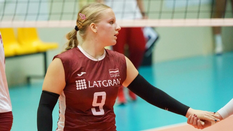 Latvijas U22 volejbolistes atzīst Dānijas komandas pārākumu