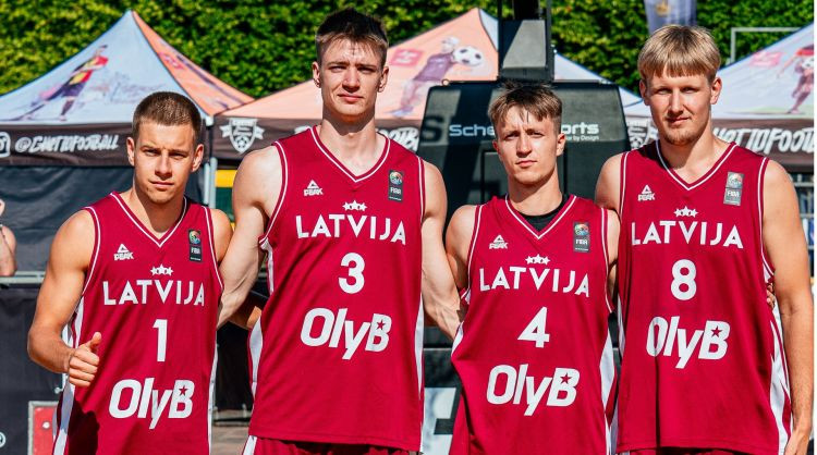 Latvijas 3x3 izlases Nāciju līgas 5. posmā Ventspilī netiek labāko trijniekā