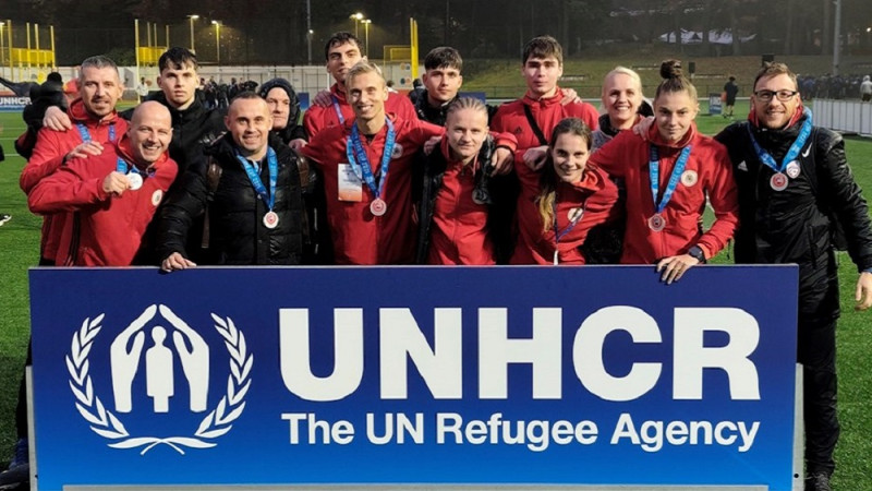 "Unity EURO Cup" turnīrā bēgļiem Latvijas komandai godalgota vieta