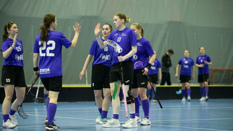 Spīdot izlases florbolistēm, NND/RJTC uzvar astoto maču pēc kārtas