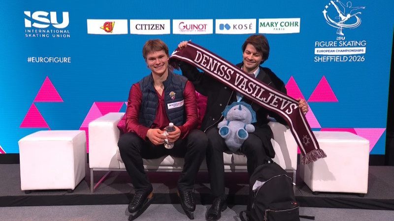 Treneri atguvušais Vasiļjevs devītais EČ īsajā programmā, Kuļišs 16.