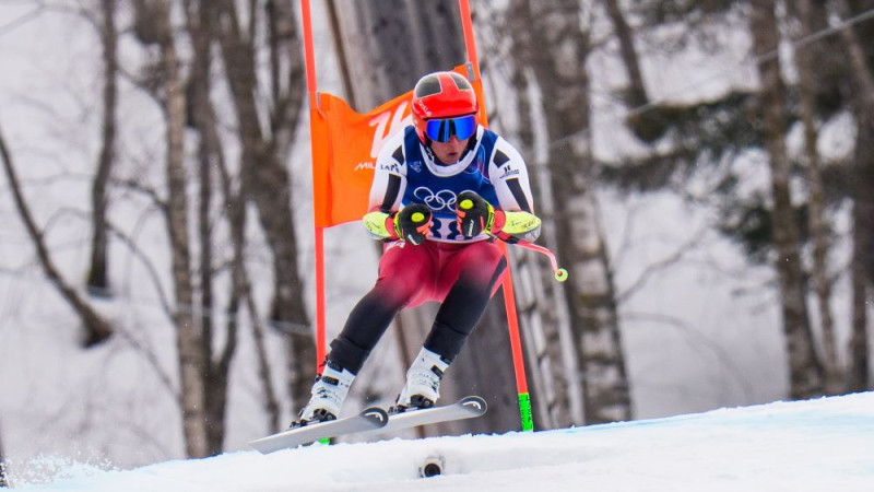 Kalnu slēpotājs Opmanis: "Saviļņojums - ne kurš katrs tiek braukt pa šo nobraucienu"