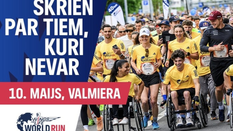 Pasaulē lielākais labdarības skrējiens - pirmo reizi Latvijā