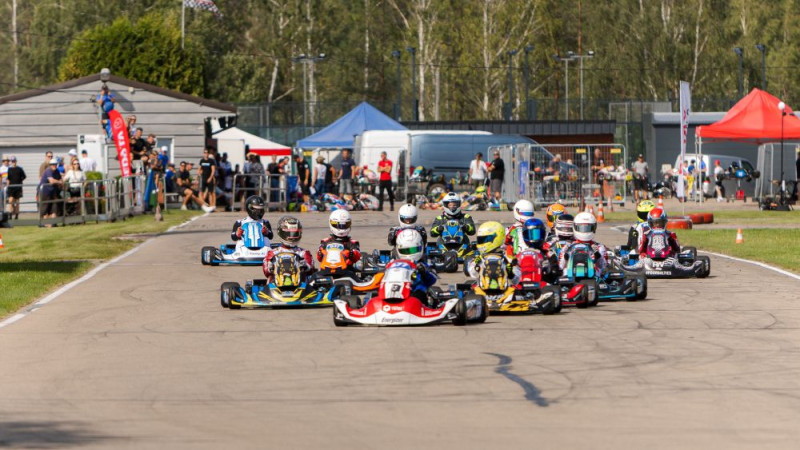 Elektrisko kartingu Eiropas līgas posmā Jelgavā triumfē Sprūde un Ušakovs