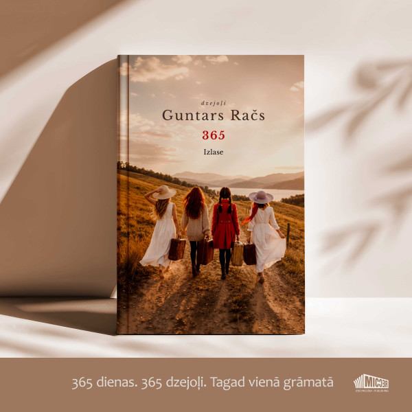 Izdota jauna Guntara Rača dzejoļu grāmata "365 IZLASE"